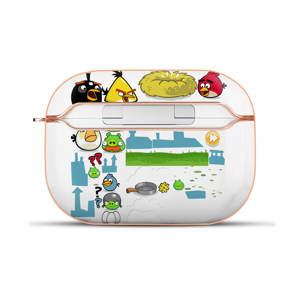 （画像用） Angry Birds アングリーバード 【AirPods Pro用】ハードシェル保護ケース｜耐衝撃・防指紋・カラビナ付き商品仕様