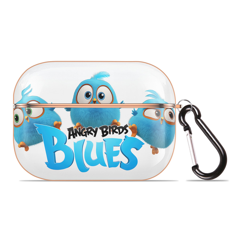 （画像用） Angry Birds アングリーバード 【AirPods Pro用】ハードシェル保護ケース｜耐衝撃・防指紋・カラビナ付き商品仕様