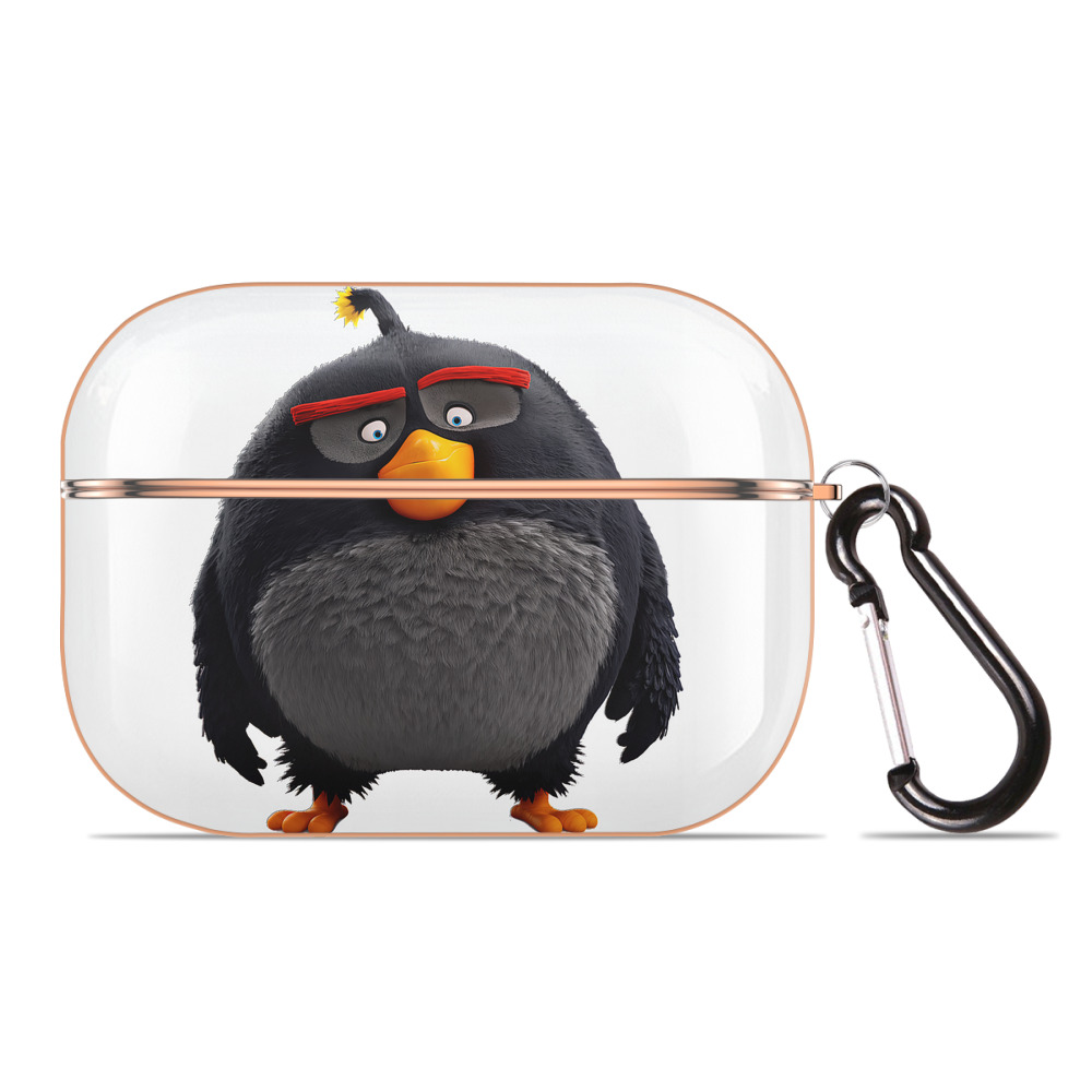 （画像用） Angry Birds アングリーバード 【AirPods Pro用】ハードシェル保護ケース｜耐衝撃・防指紋・カラビナ付き商品仕様