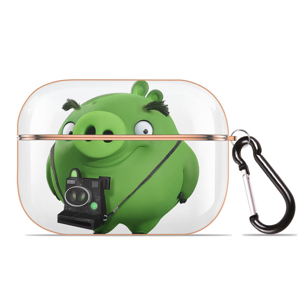 （画像用） Angry Birds アングリーバード 【AirPods Pro用】ハードシェル保護ケース｜耐衝撃・防指紋・カラビナ付き商品仕様