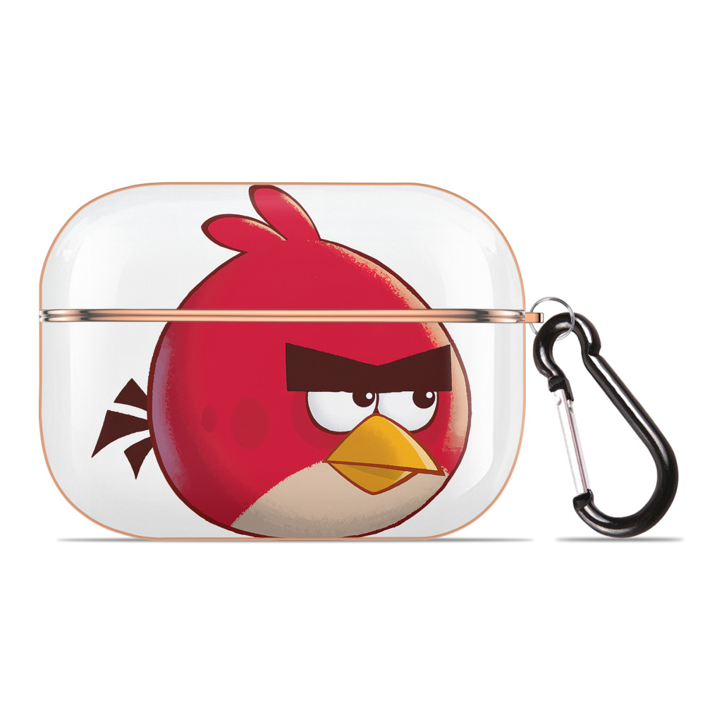 （画像用） Angry Birds アングリーバード 【AirPods Pro用】ハードシェル保護ケース｜耐衝撃・防指紋・カラビナ付き商品仕様