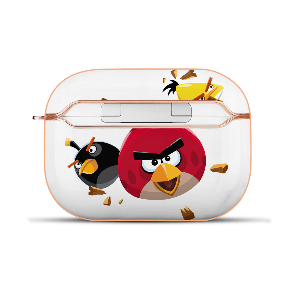 （画像用） Angry Birds アングリーバード 【AirPods Pro用】ハードシェル保護ケース｜耐衝撃・防指紋・カラビナ付き商品仕様