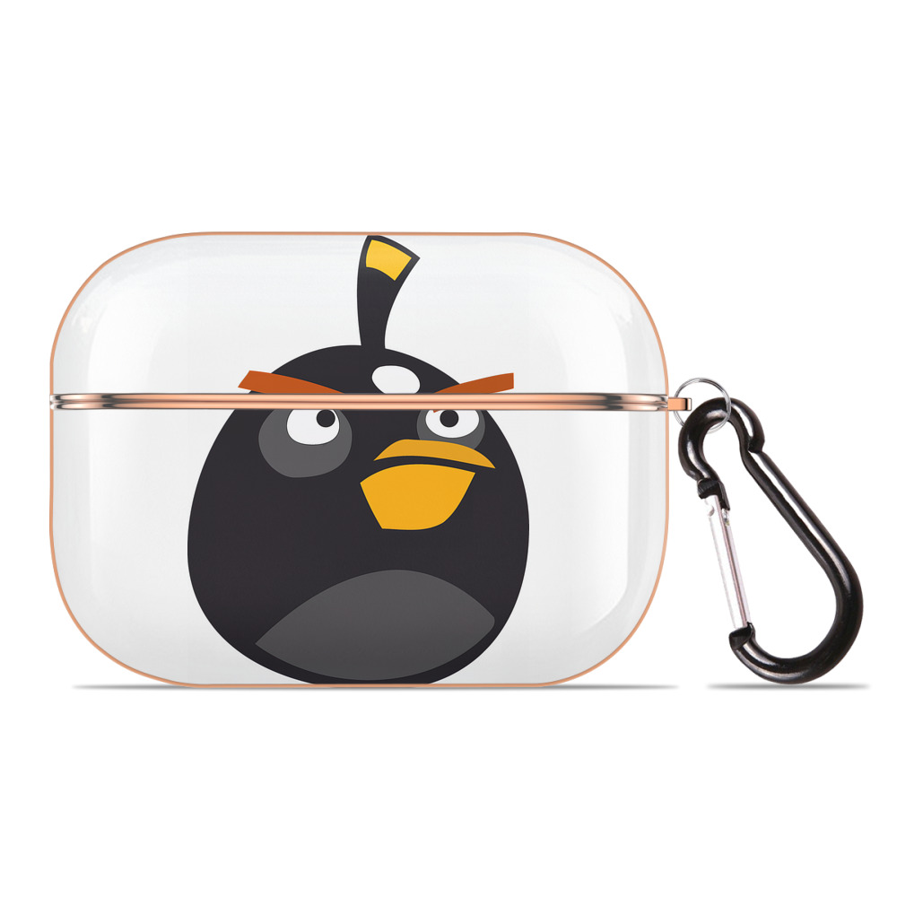 （画像用） Angry Birds アングリーバード 【AirPods Pro用】ハードシェル保護ケース｜耐衝撃・防指紋・カラビナ付き商品仕様