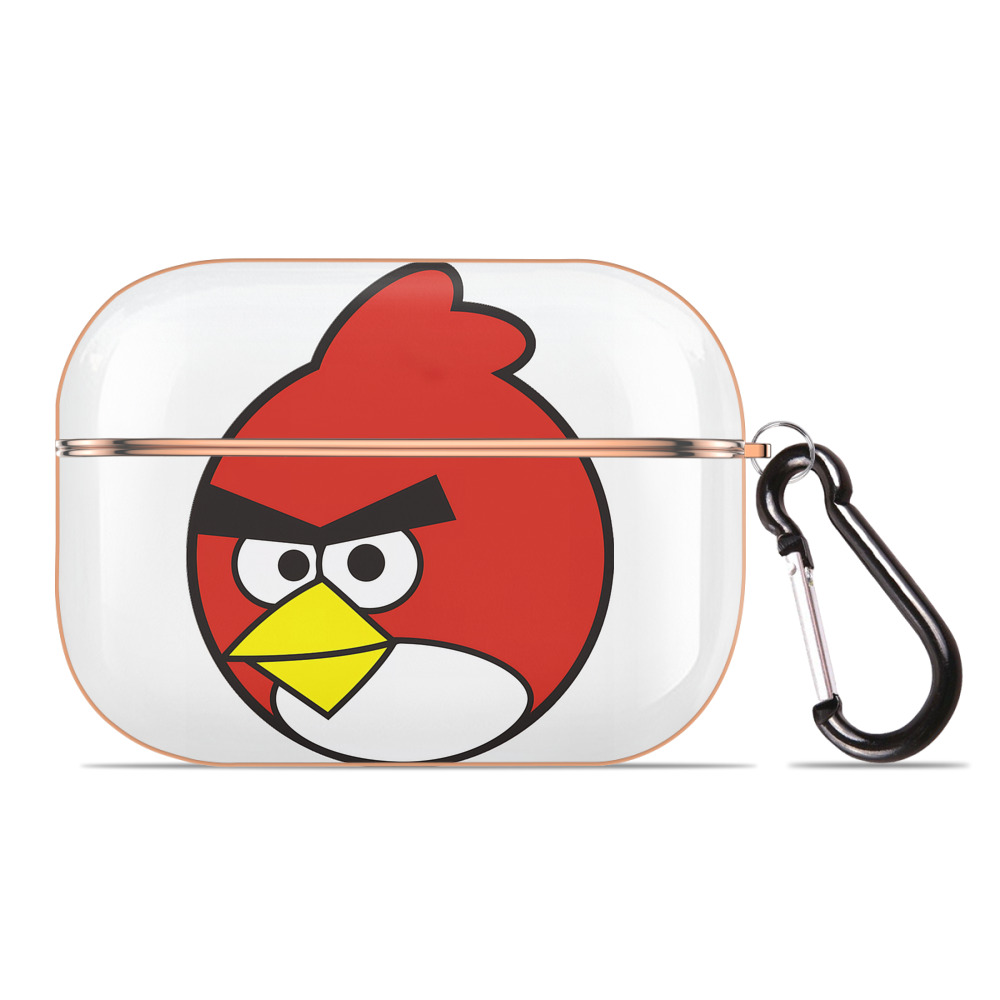 （画像用） Angry Birds アングリーバード 【AirPods Pro用】ハードシェル保護ケース｜耐衝撃・防指紋・カラビナ付き商品仕様