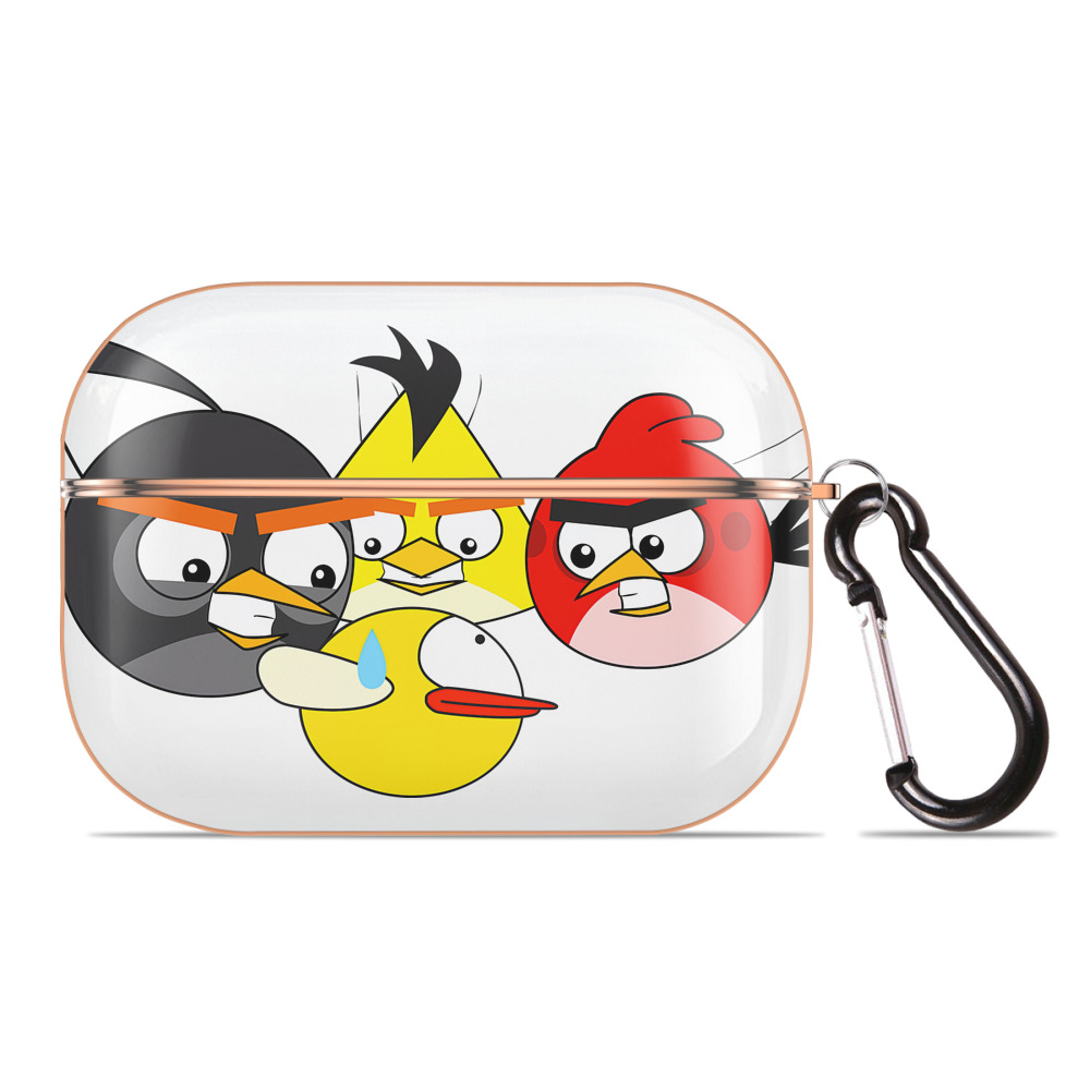 （画像用） Angry Birds アングリーバード 【AirPods Pro用】ハードシェル保護ケース｜耐衝撃・防指紋・カラビナ付き商品仕様