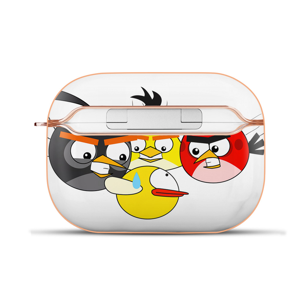 （画像用） Angry Birds アングリーバード 【AirPods Pro用】ハードシェル保護ケース｜耐衝撃・防指紋・カラビナ付き商品仕様