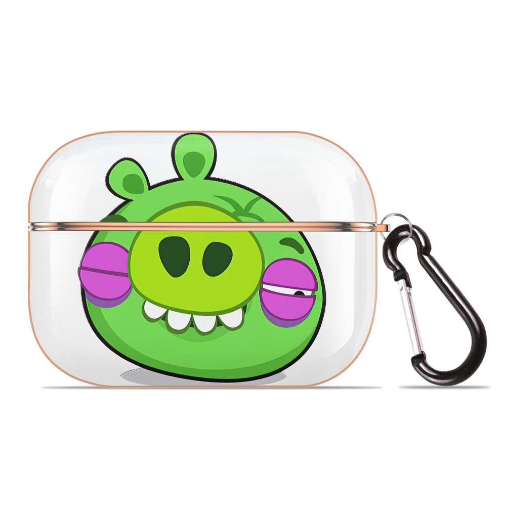 （画像用） Angry Birds アングリーバード 【AirPods Pro用】ハードシェル保護ケース｜耐衝撃・防指紋・カラビナ付き商品仕様