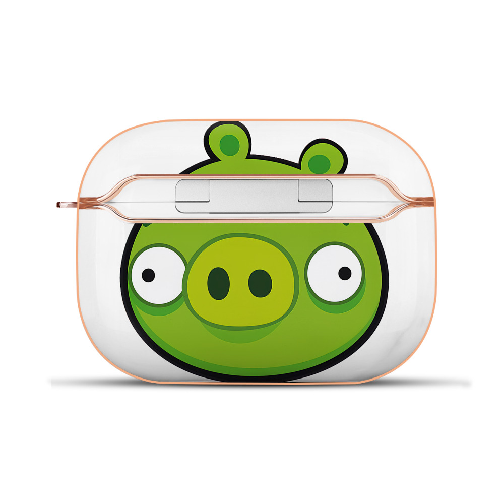 （画像用） Angry Birds アングリーバード 【AirPods Pro用】ハードシェル保護ケース｜耐衝撃・防指紋・カラビナ付き商品仕様