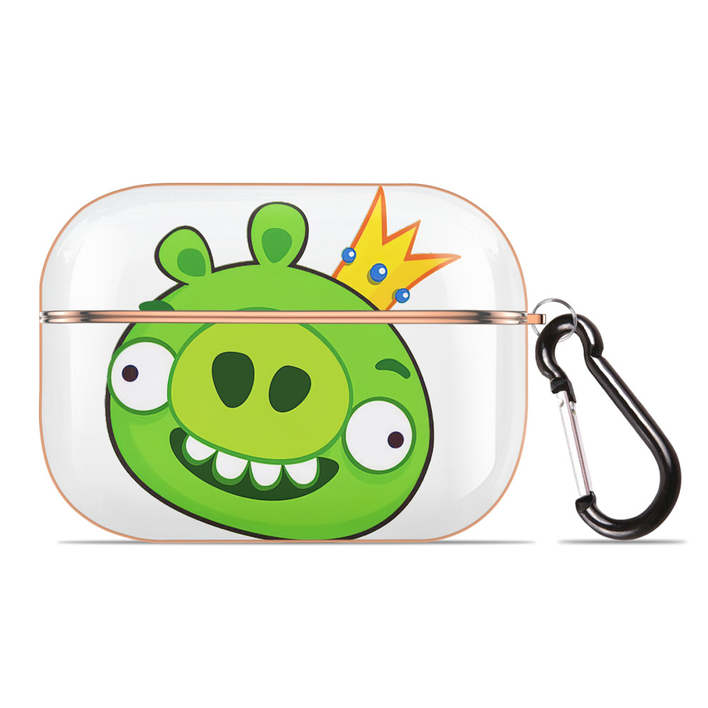 （画像用） Angry Birds アングリーバード 【AirPods Pro用】ハードシェル保護ケース｜耐衝撃・防指紋・カラビナ付き商品仕様
