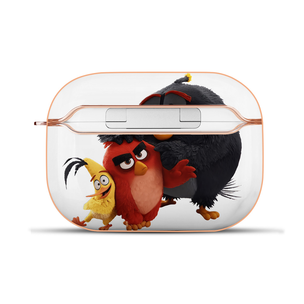 （画像用） Angry Birds アングリーバード 【AirPods Pro用】ハードシェル保護ケース｜耐衝撃・防指紋・カラビナ付き商品仕様