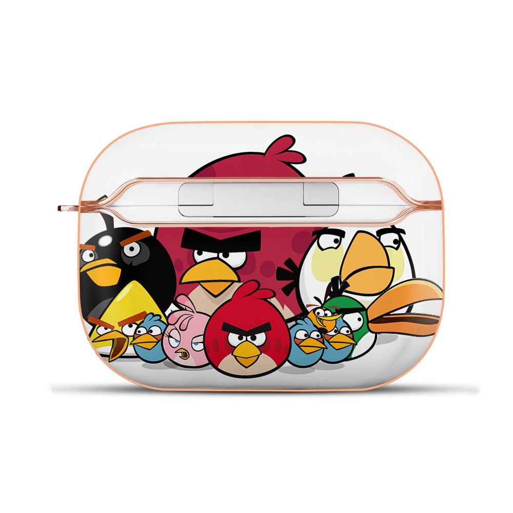 （画像用） Angry Birds アングリーバード 【AirPods Pro用】ハードシェル保護ケース｜耐衝撃・防指紋・カラビナ付き商品仕様