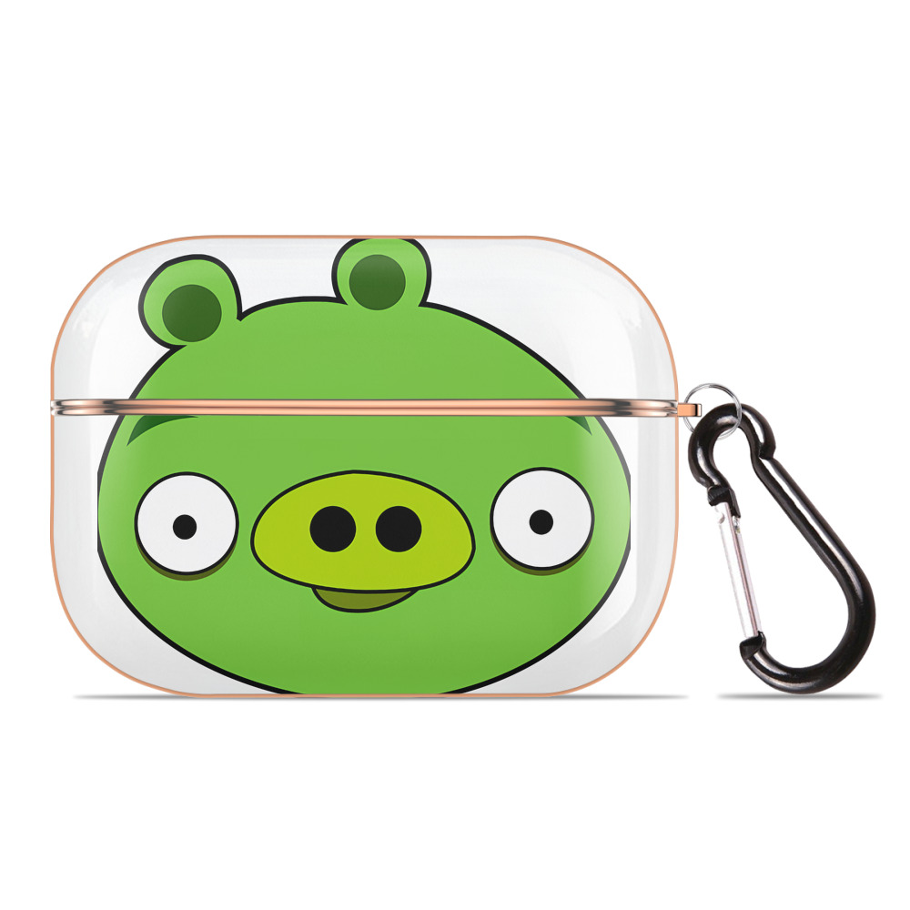 （画像用） Angry Birds アングリーバード 【AirPods Pro用】ハードシェル保護ケース｜耐衝撃・防指紋・カラビナ付き商品仕様
