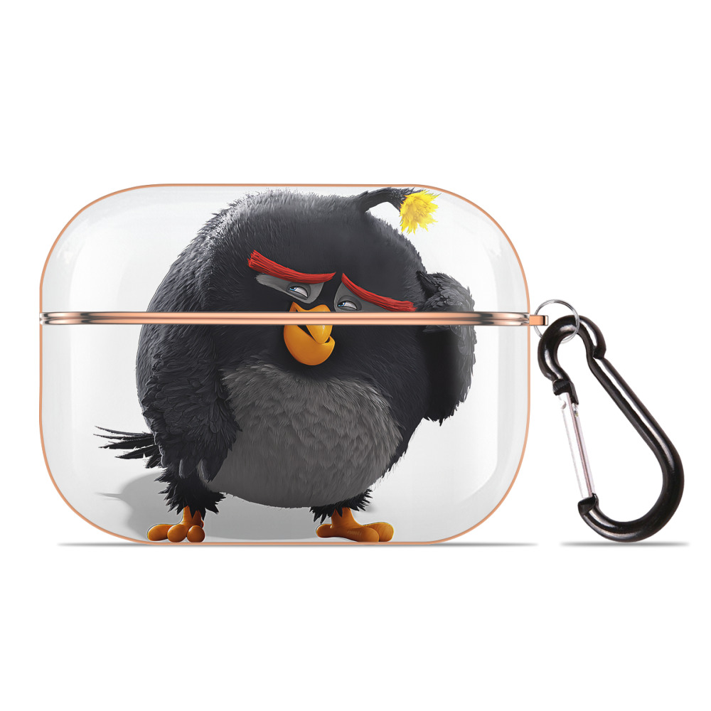 （画像用） Angry Birds アングリーバード 【AirPods Pro用】ハードシェル保護ケース｜耐衝撃・防指紋・カラビナ付き商品仕様