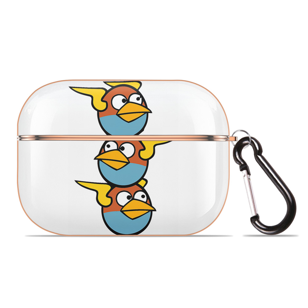 （画像用） Angry Birds アングリーバード 【AirPods Pro用】ハードシェル保護ケース｜耐衝撃・防指紋・カラビナ付き商品仕様