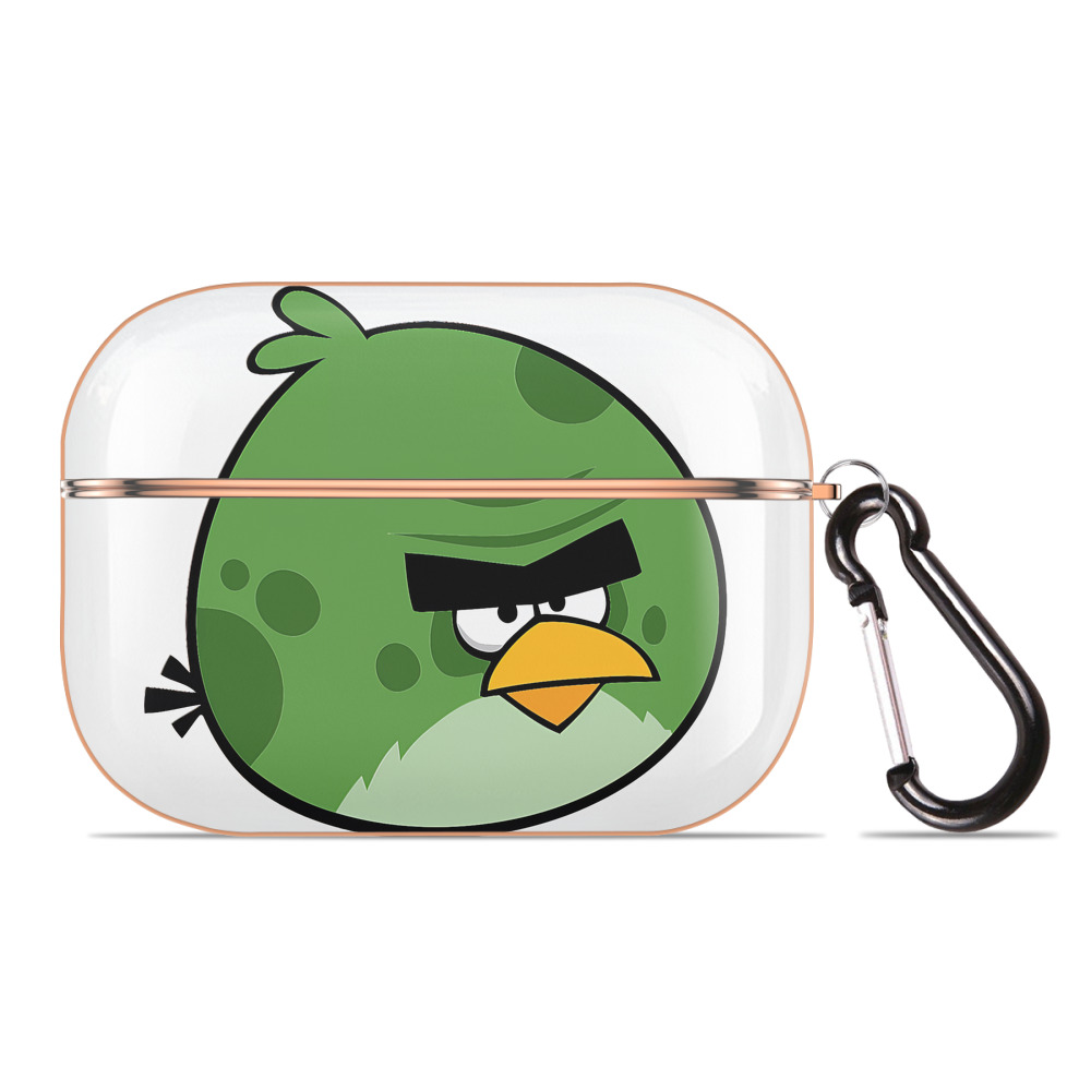 （画像用） Angry Birds アングリーバード 【AirPods Pro用】ハードシェル保護ケース｜耐衝撃・防指紋・カラビナ付き商品仕様