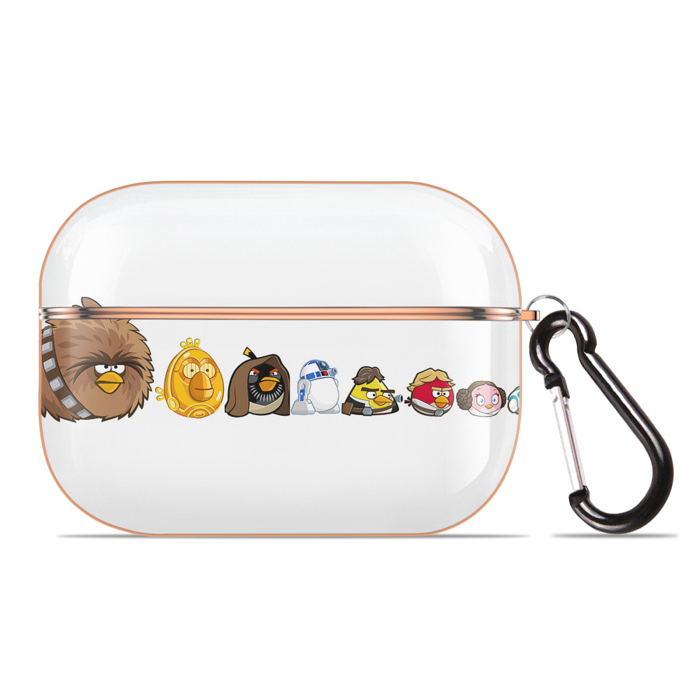 （画像用） Angry Birds アングリーバード 【AirPods Pro用】ハードシェル保護ケース｜耐衝撃・防指紋・カラビナ付き商品仕様