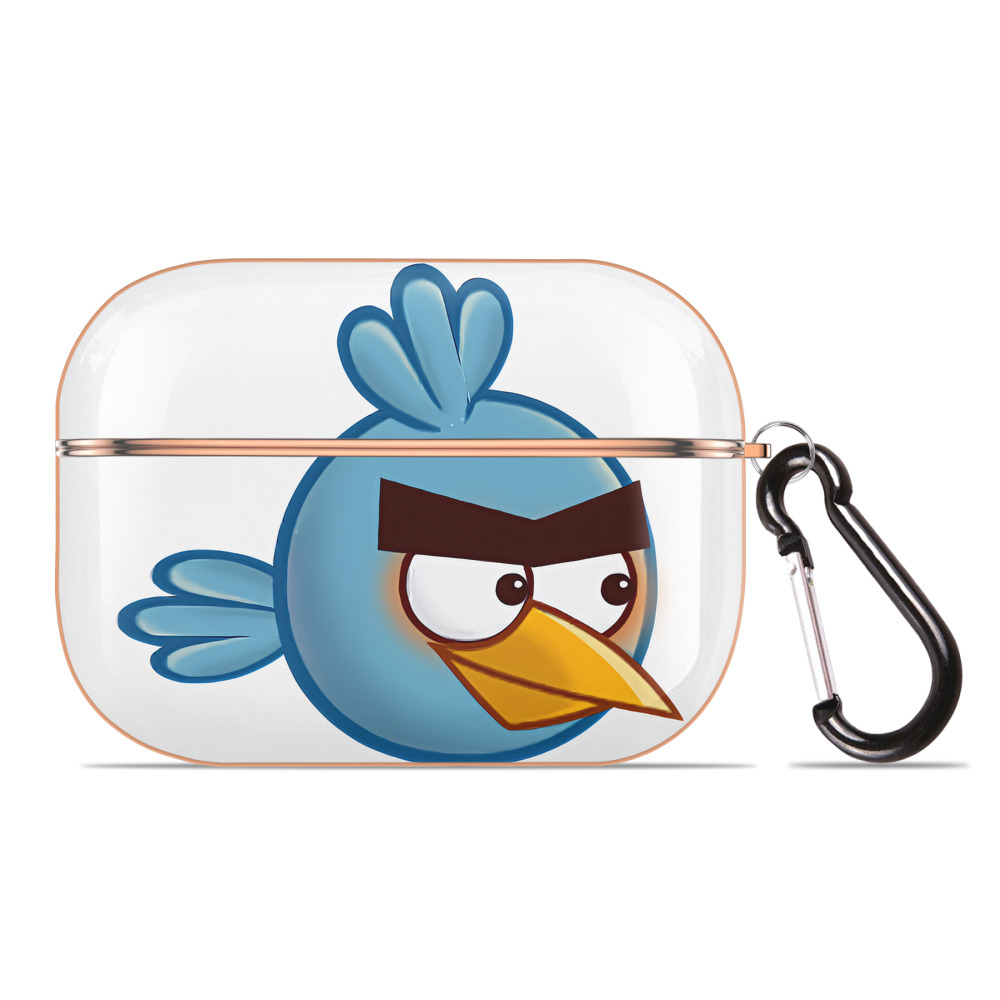 （画像用） Angry Birds アングリーバード 【AirPods Pro用】ハードシェル保護ケース｜耐衝撃・防指紋・カラビナ付き商品仕様