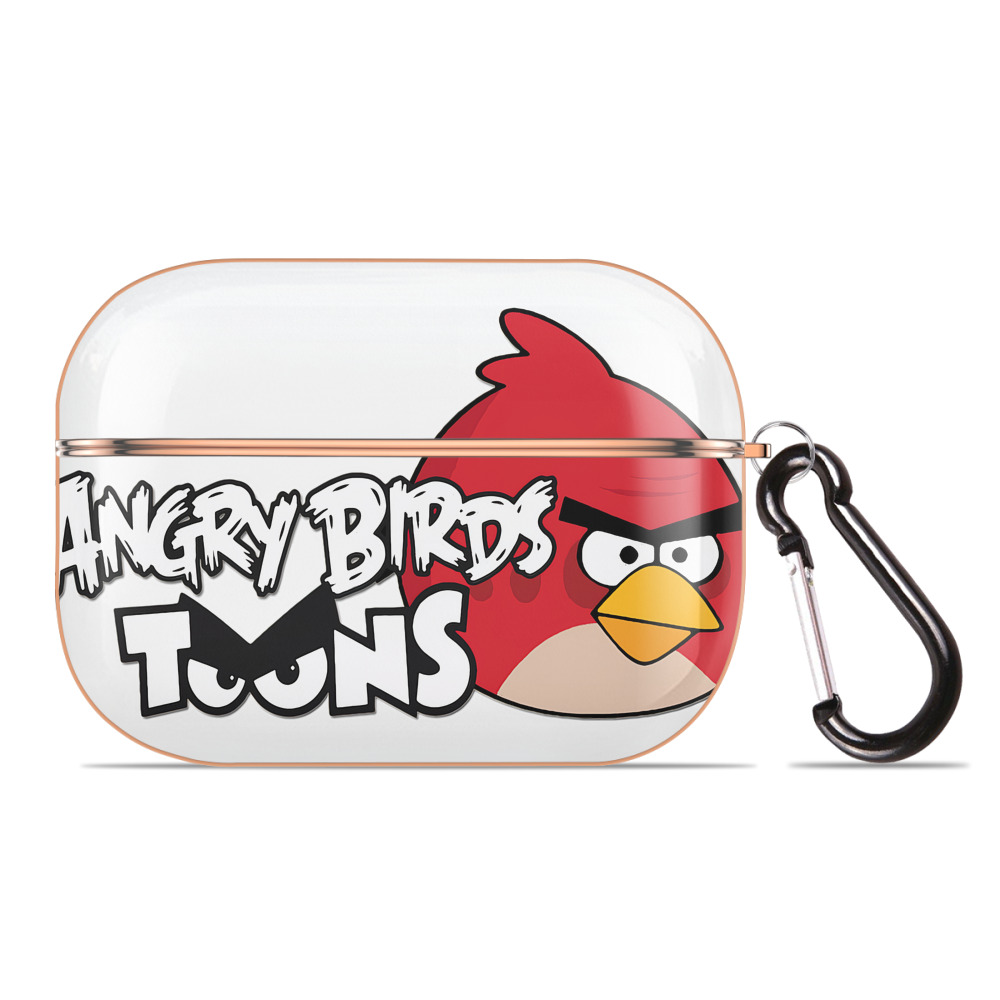 （画像用） Angry Birds アングリーバード 【AirPods Pro用】ハードシェル保護ケース｜耐衝撃・防指紋・カラビナ付き商品仕様