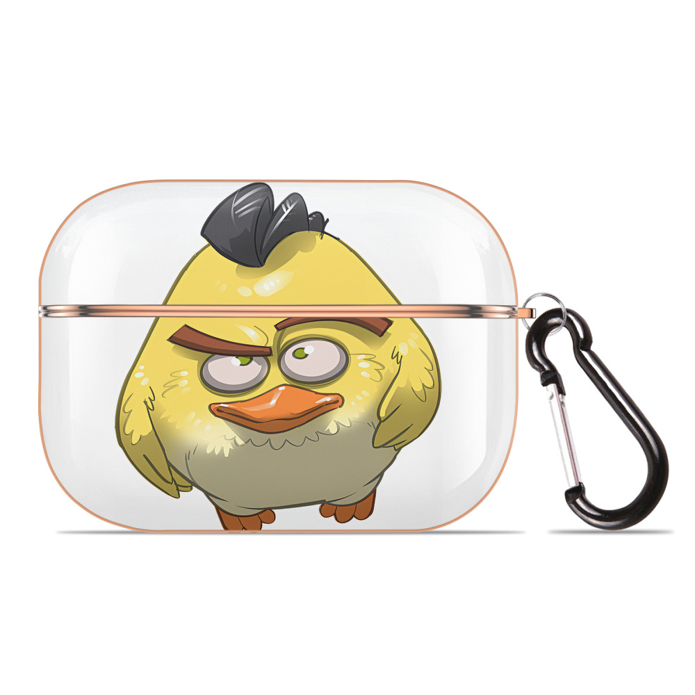（画像用） Angry Birds アングリーバード 【AirPods Pro用】ハードシェル保護ケース｜耐衝撃・防指紋・カラビナ付き商品仕様