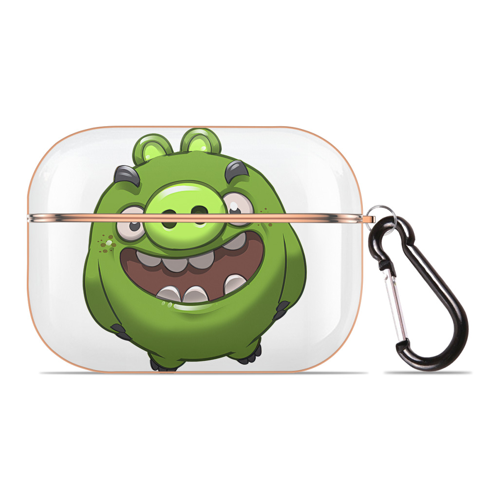 （画像用） Angry Birds アングリーバード 【AirPods Pro用】ハードシェル保護ケース｜耐衝撃・防指紋・カラビナ付き商品仕様