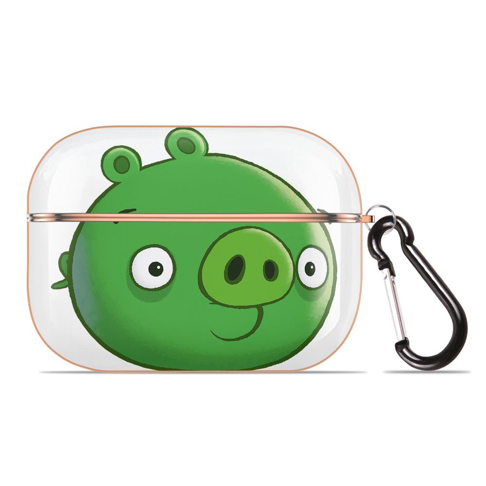 （画像用） Angry Birds アングリーバード 【AirPods Pro用】ハードシェル保護ケース｜耐衝撃・防指紋・カラビナ付き商品仕様