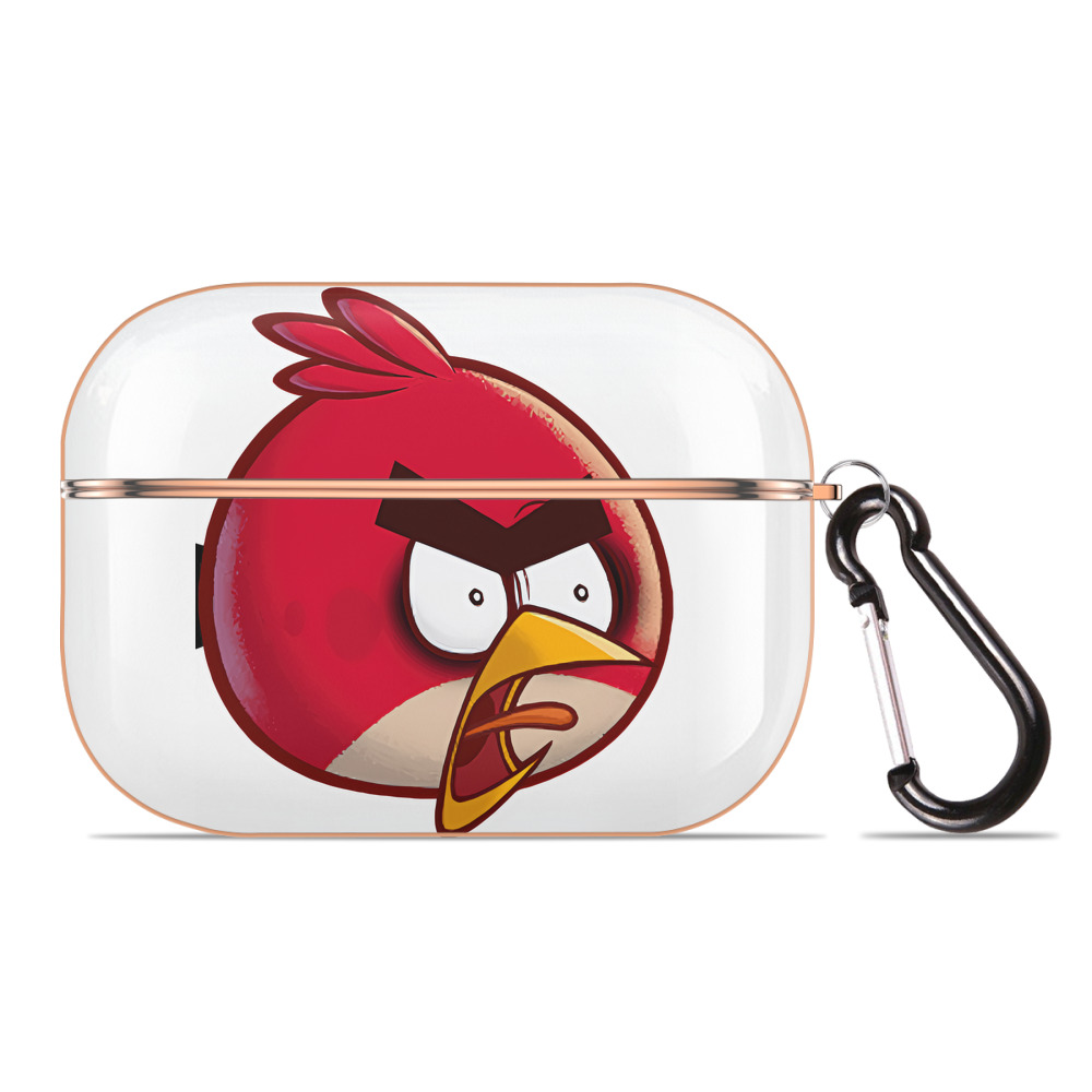 （画像用） Angry Birds アングリーバード 【AirPods Pro用】ハードシェル保護ケース｜耐衝撃・防指紋・カラビナ付き商品仕様