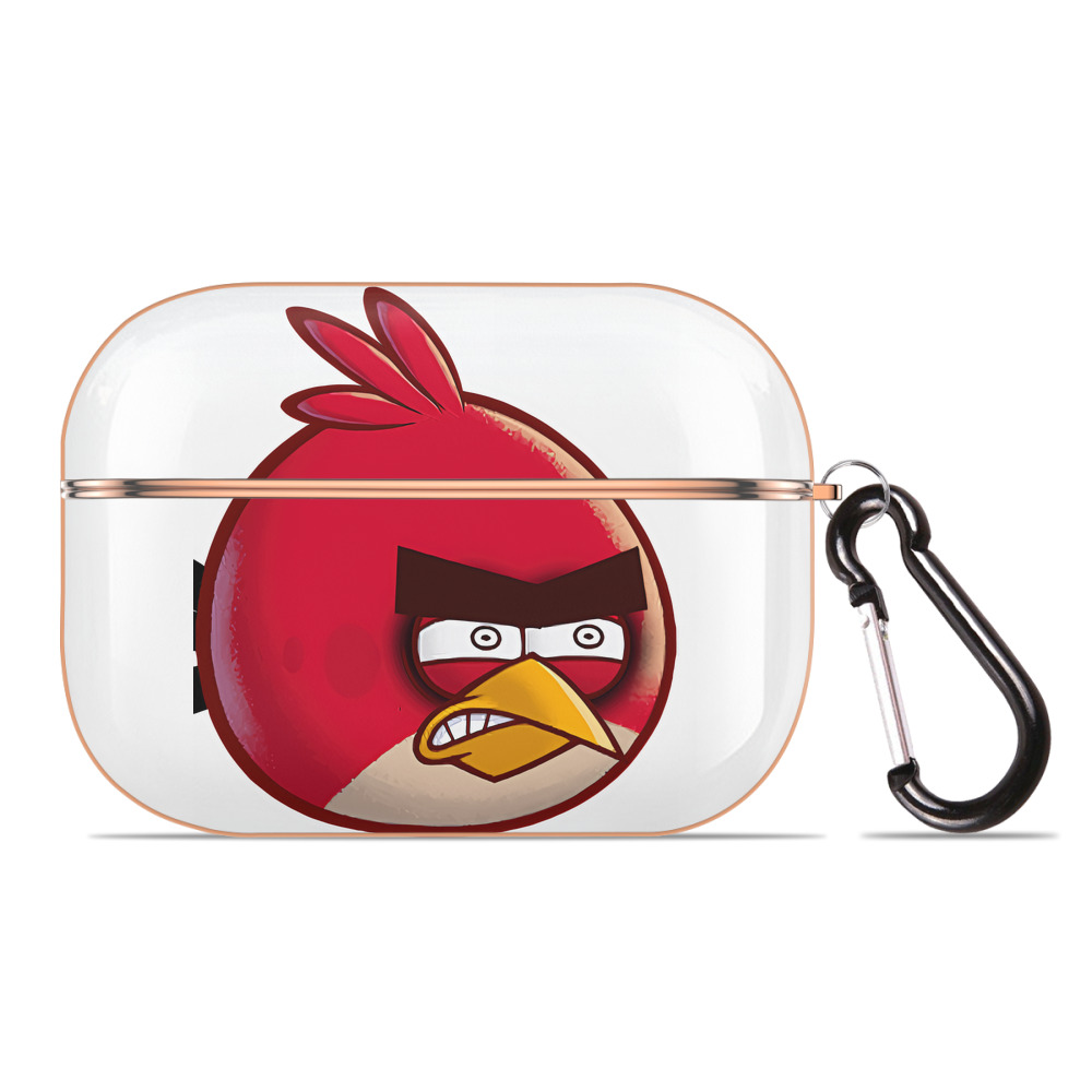 （画像用） Angry Birds アングリーバード 【AirPods Pro用】ハードシェル保護ケース｜耐衝撃・防指紋・カラビナ付き商品仕様