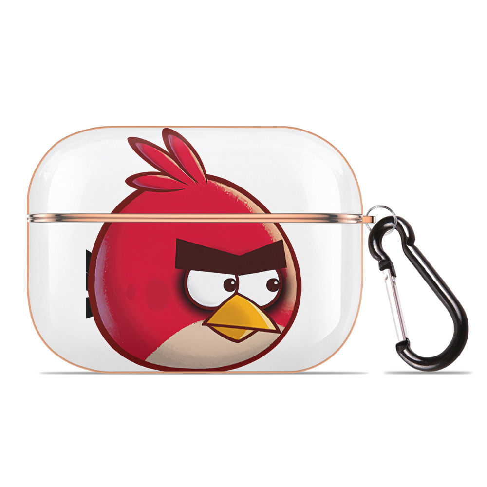 （画像用） Angry Birds アングリーバード 【AirPods Pro用】ハードシェル保護ケース｜耐衝撃・防指紋・カラビナ付き商品仕様