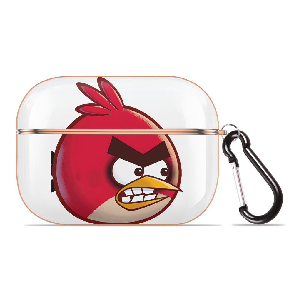 （画像用） Angry Birds アングリーバード 【AirPods Pro用】ハードシェル保護ケース｜耐衝撃・防指紋・カラビナ付き商品仕様