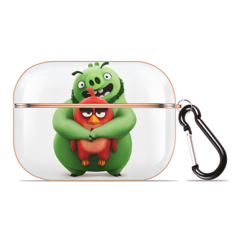 （画像用） Angry Birds アングリーバード 【AirPods Pro用】ハードシェル保護ケース｜耐衝撃・防指紋・カラビナ付き商品仕様