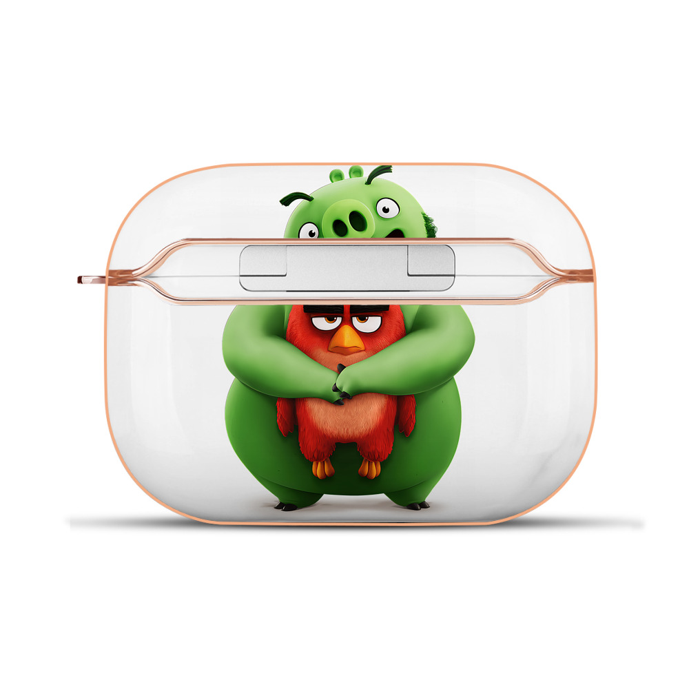 （画像用） Angry Birds アングリーバード 【AirPods Pro用】ハードシェル保護ケース｜耐衝撃・防指紋・カラビナ付き商品仕様