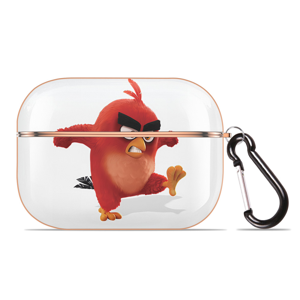 （画像用） Angry Birds アングリーバード 【AirPods Pro用】ハードシェル保護ケース｜耐衝撃・防指紋・カラビナ付き商品仕様