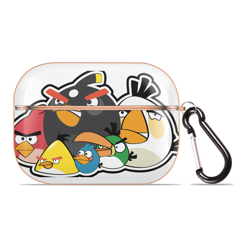 （画像用） Angry Birds アングリーバード 【AirPods Pro用】ハードシェル保護ケース｜耐衝撃・防指紋・カラビナ付き商品仕様