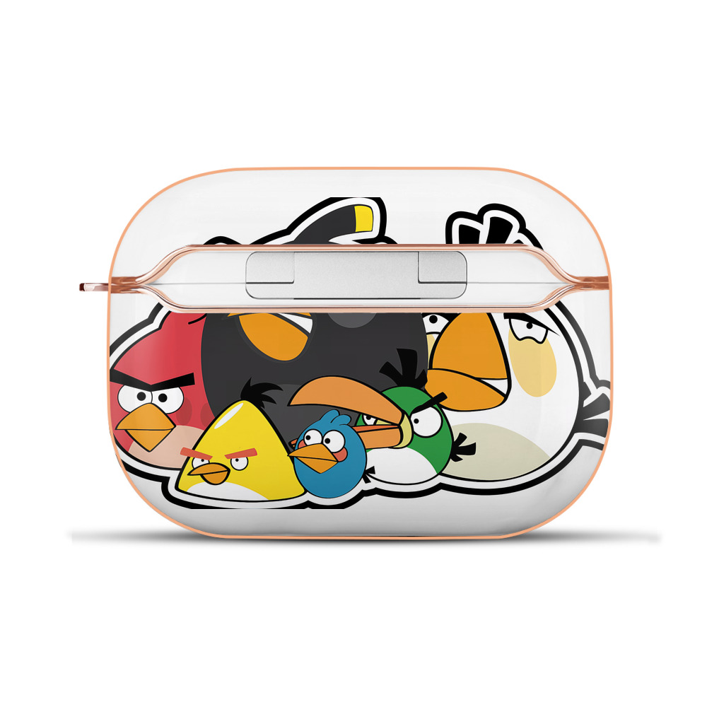 （画像用） Angry Birds アングリーバード 【AirPods Pro用】ハードシェル保護ケース｜耐衝撃・防指紋・カラビナ付き商品仕様