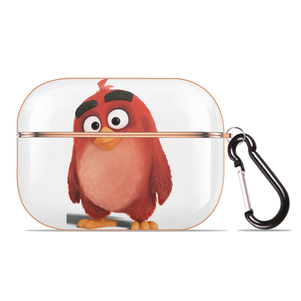 （画像用） Angry Birds アングリーバード 【AirPods Pro用】ハードシェル保護ケース｜耐衝撃・防指紋・カラビナ付き商品仕様