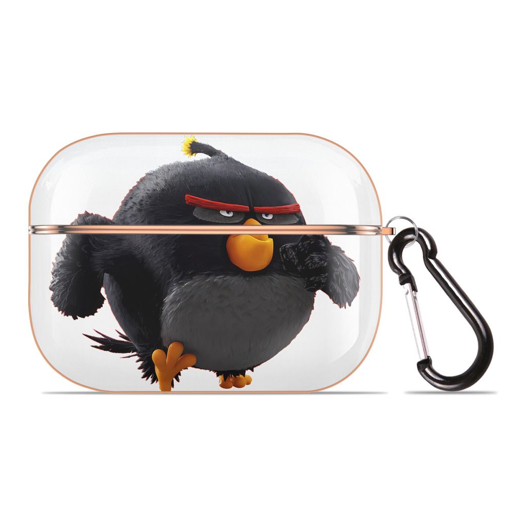 （画像用） Angry Birds アングリーバード 【AirPods Pro用】ハードシェル保護ケース｜耐衝撃・防指紋・カラビナ付き商品仕様