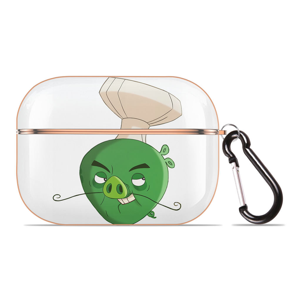 （画像用） Angry Birds アングリーバード 【AirPods Pro用】ハードシェル保護ケース｜耐衝撃・防指紋・カラビナ付き商品仕様