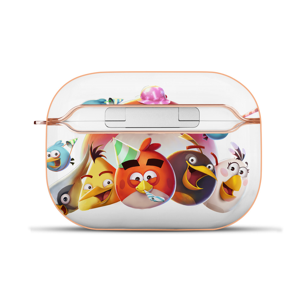 （画像用） Angry Birds アングリーバード 【AirPods Pro用】ハードシェル保護ケース｜耐衝撃・防指紋・カラビナ付き商品仕様