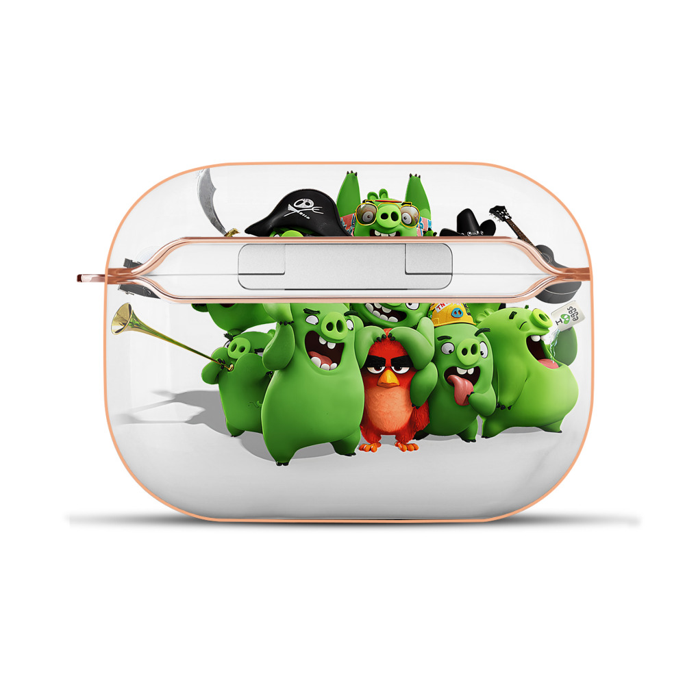 （画像用） Angry Birds アングリーバード 【AirPods Pro用】ハードシェル保護ケース｜耐衝撃・防指紋・カラビナ付き商品仕様