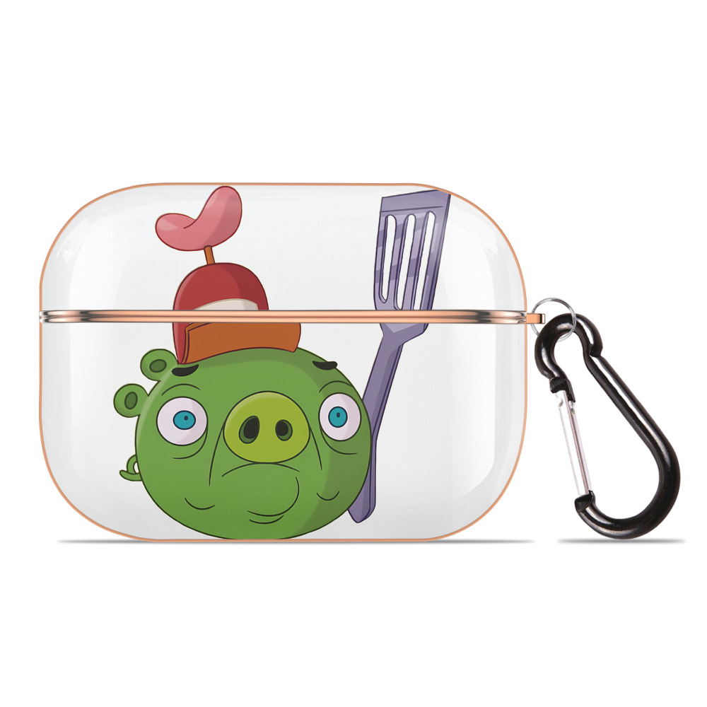 （画像用） Angry Birds アングリーバード 【AirPods Pro用】ハードシェル保護ケース｜耐衝撃・防指紋・カラビナ付き商品仕様