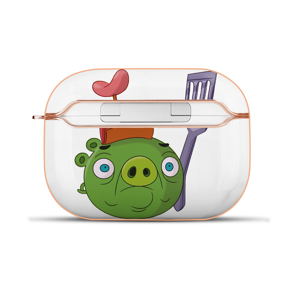 （画像用） Angry Birds アングリーバード 【AirPods Pro用】ハードシェル保護ケース｜耐衝撃・防指紋・カラビナ付き商品仕様