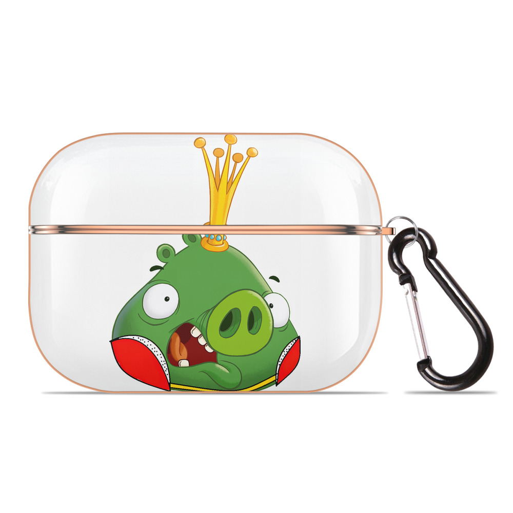 （画像用） Angry Birds アングリーバード 【AirPods Pro用】ハードシェル保護ケース｜耐衝撃・防指紋・カラビナ付き商品仕様