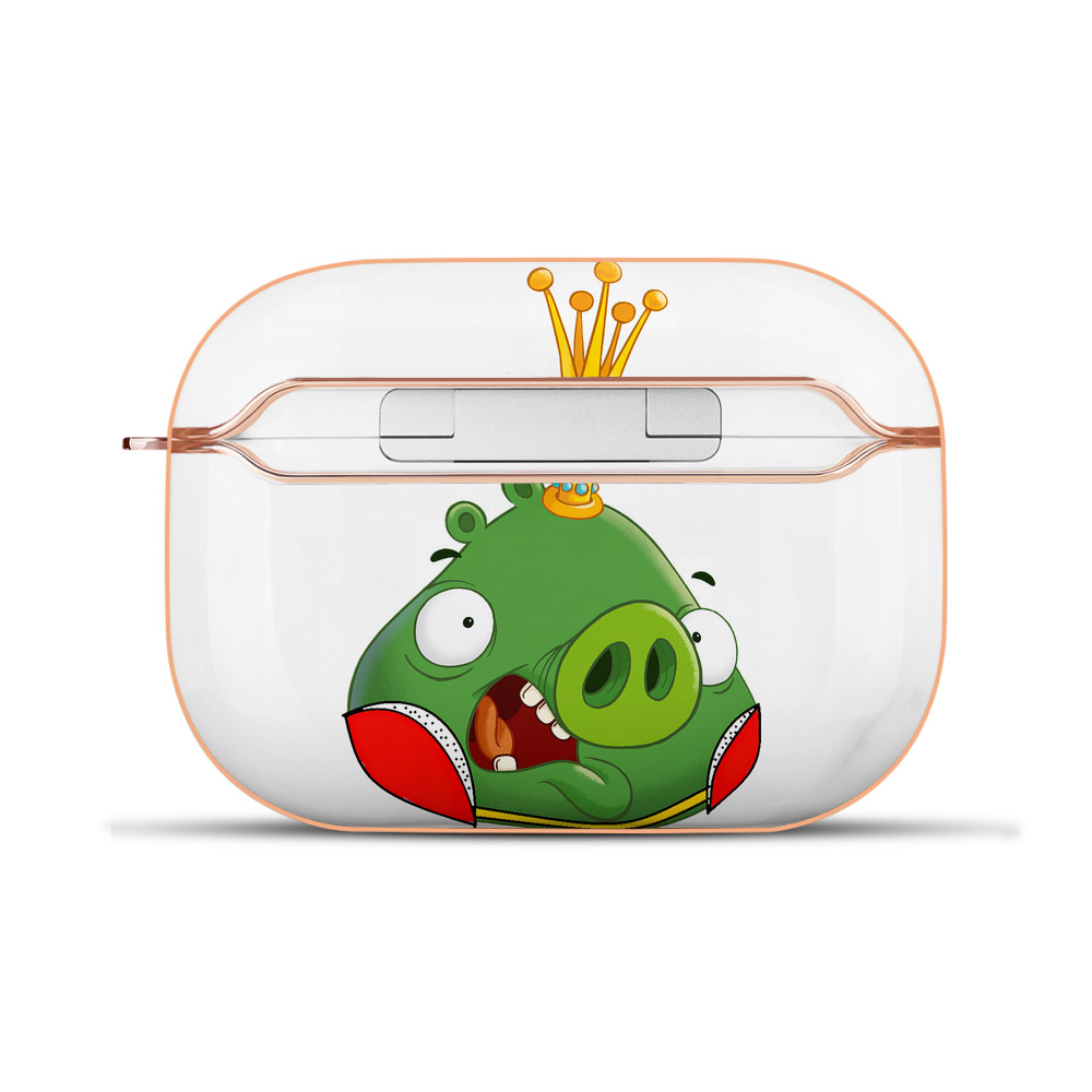 （画像用） Angry Birds アングリーバード 【AirPods Pro用】ハードシェル保護ケース｜耐衝撃・防指紋・カラビナ付き商品仕様