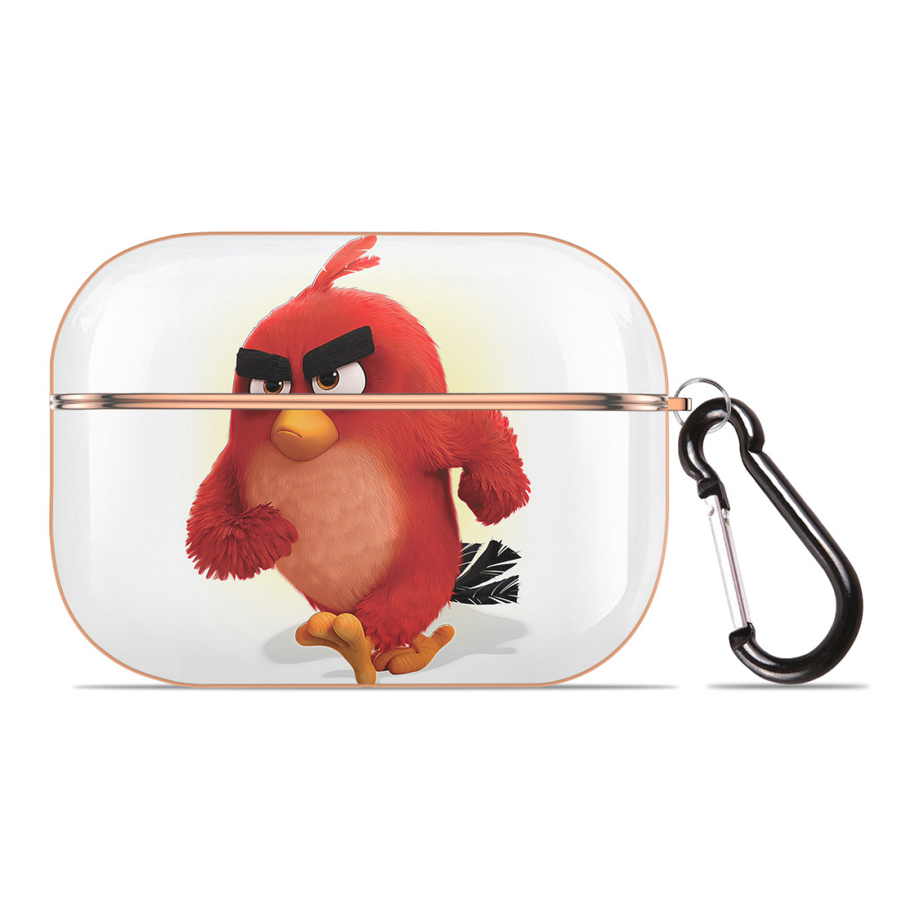 （画像用） Angry Birds アングリーバード 【AirPods Pro用】ハードシェル保護ケース｜耐衝撃・防指紋・カラビナ付き商品仕様