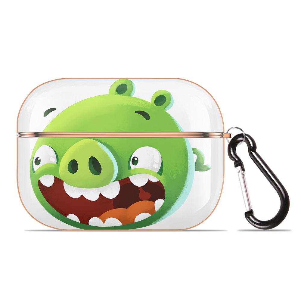 （画像用） Angry Birds アングリーバード 【AirPods Pro用】ハードシェル保護ケース｜耐衝撃・防指紋・カラビナ付き商品仕様