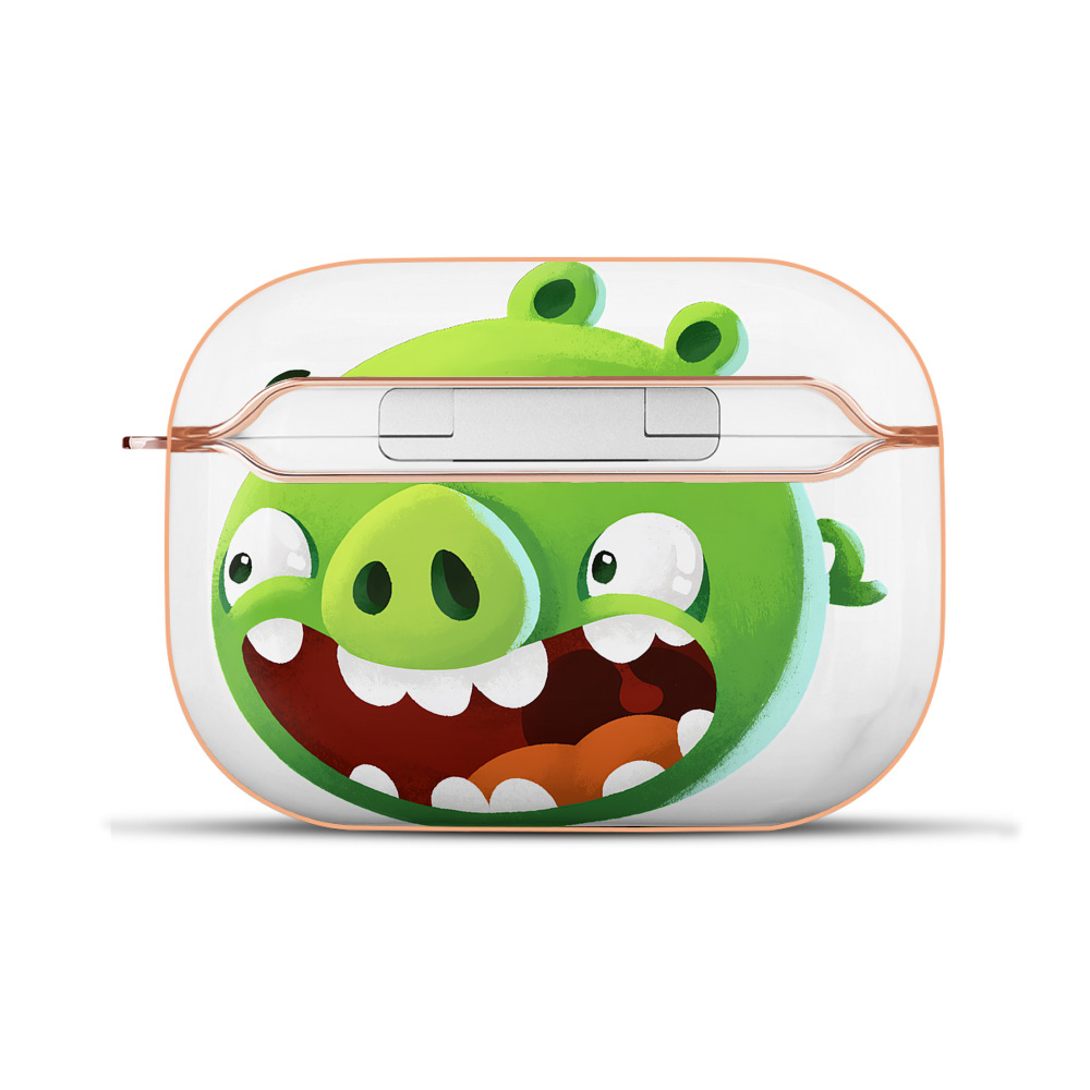 （画像用） Angry Birds アングリーバード 【AirPods Pro用】ハードシェル保護ケース｜耐衝撃・防指紋・カラビナ付き商品仕様