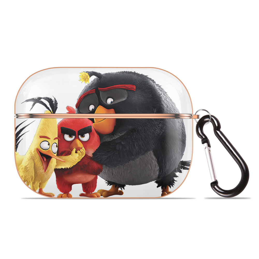 （画像用） Angry Birds アングリーバード 【AirPods Pro用】ハードシェル保護ケース｜耐衝撃・防指紋・カラビナ付き商品仕様