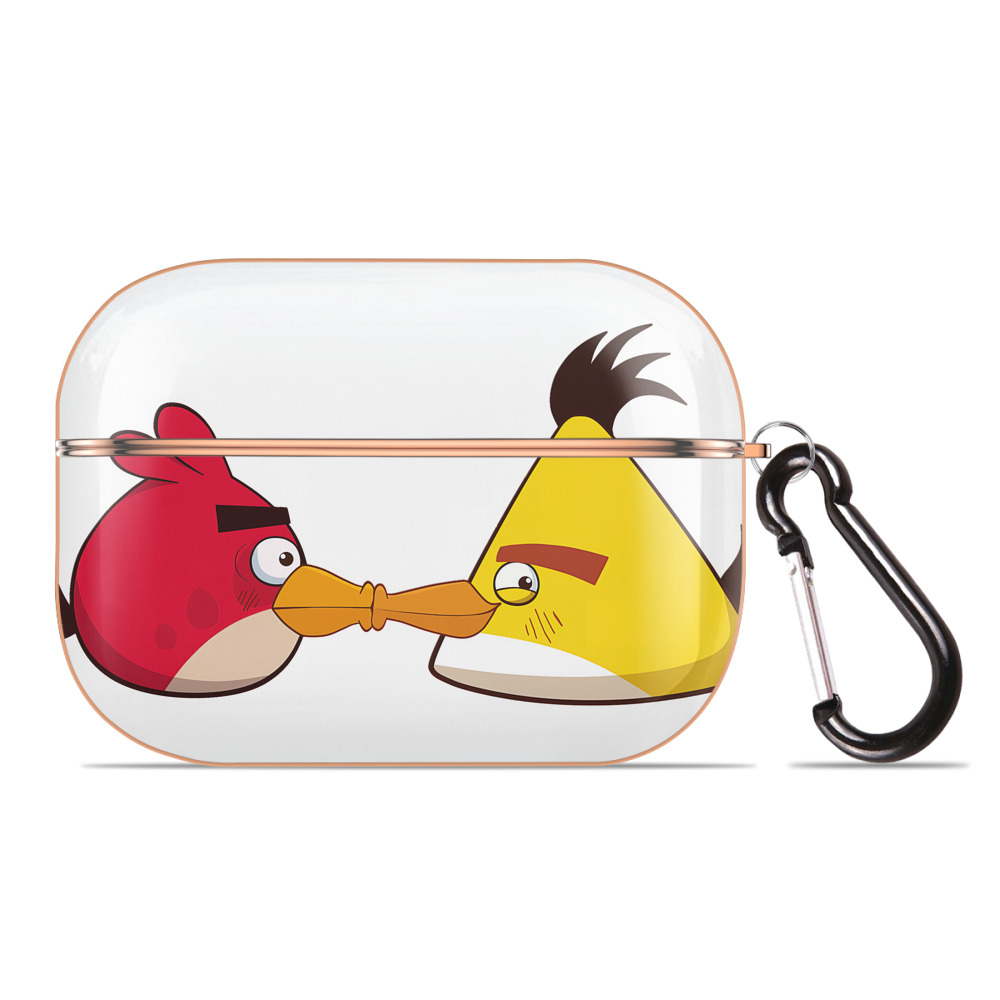 （画像用） Angry Birds アングリーバード 【AirPods Pro用】ハードシェル保護ケース｜耐衝撃・防指紋・カラビナ付き商品仕様