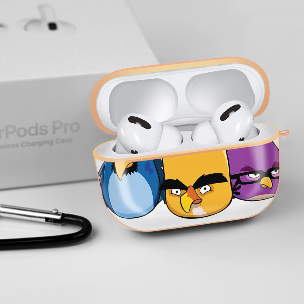 Angry Birds アングリーバード 【AirPods Pro用】ハードシェル保護ケース｜耐衝撃・防指紋・カラビナ付き商品仕様