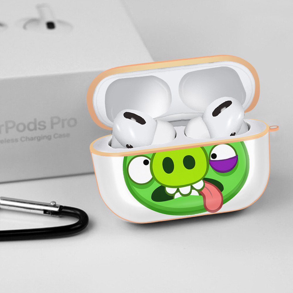 Angry Birds アングリーバード 【AirPods Pro用】ハードシェル保護ケース｜耐衝撃・防指紋・カラビナ付き商品仕様